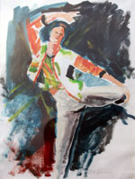 Painting of Dancer by Dennis W Davidson